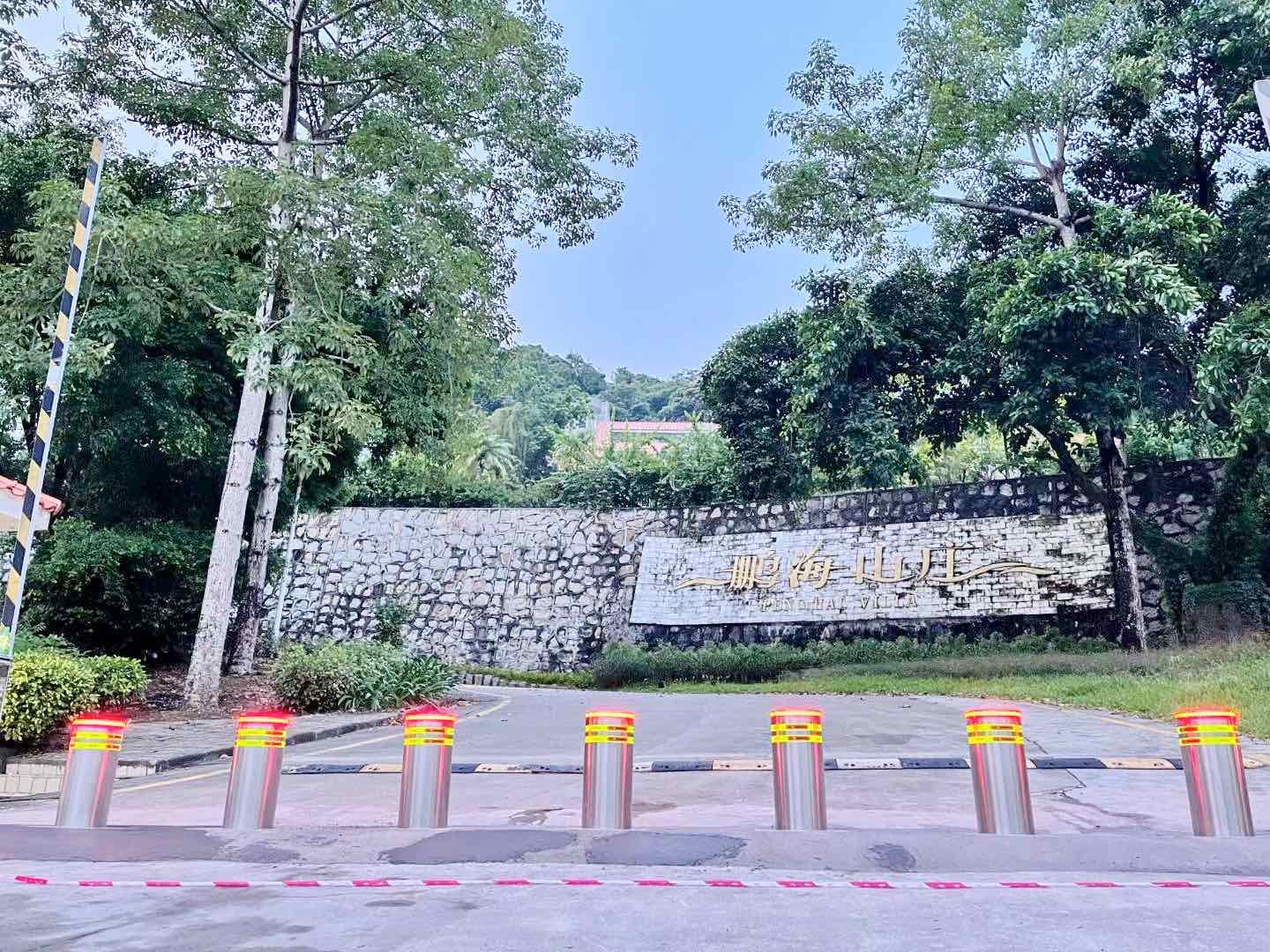 GS automatic hydraulic bollard installed in High end real estate on 27th, July, 2021-(1)